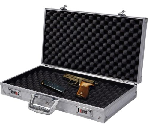 Waffenkoffer Gewehrkoffer Pistolenkoffer Alukoffer Waffen Koffer 47x25 cm