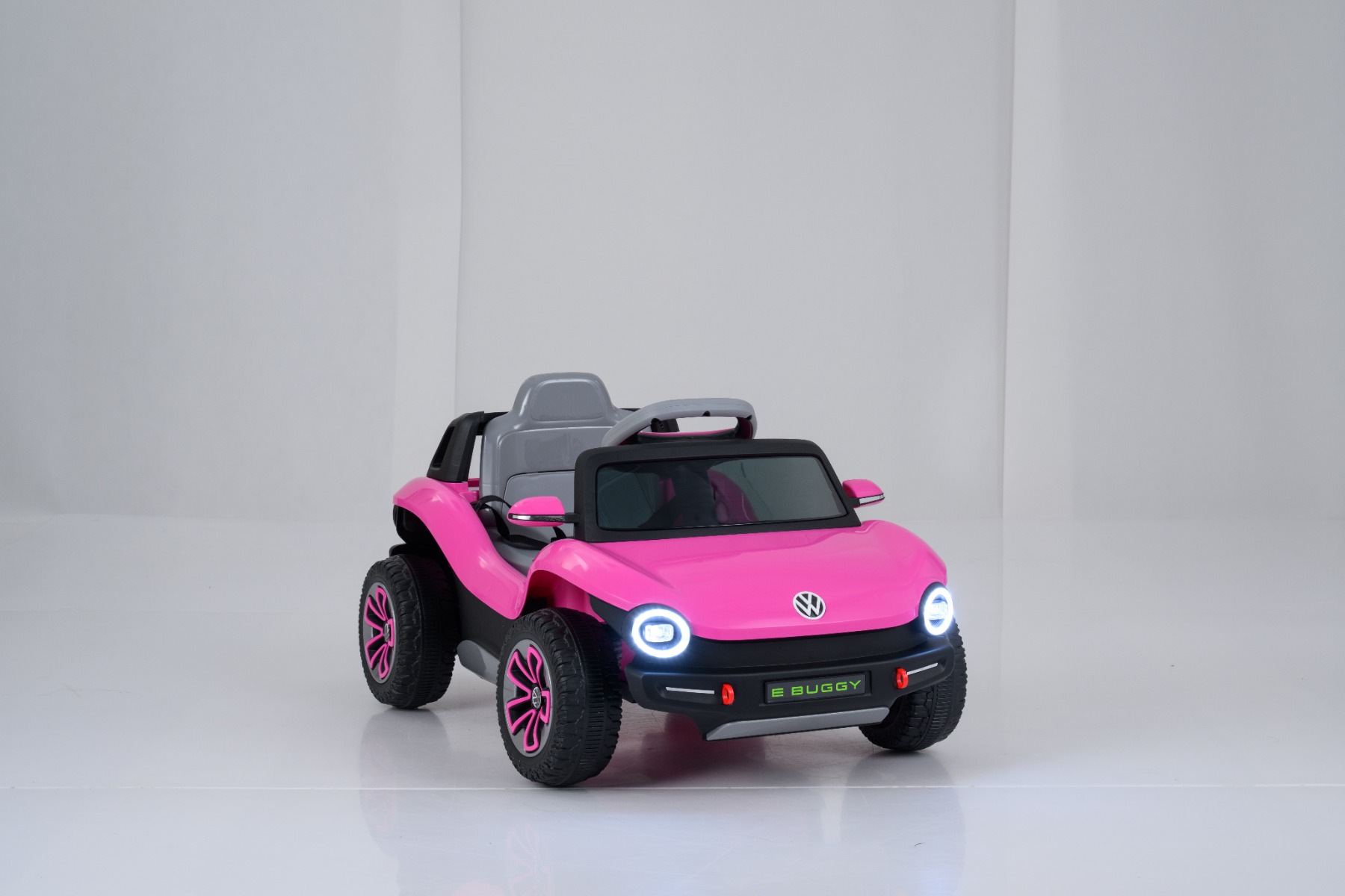 Kinder Elektroauto VW inkl. 2,4G Fernbedienung 12V Kinderauto Elektrisch Elektrofahrzeug Rosa