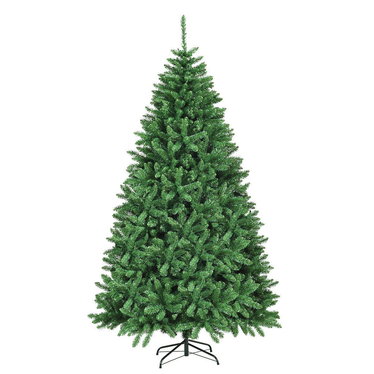 225 cm Künstlicher Weihnachtsbaum Tannenbaum mit Metallständer Kunstbaum Weihnachten Grün