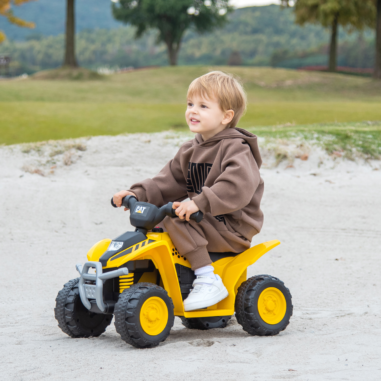 6V Elektro Kinder Quad Mini Elektroquad mit LED-Scheinwerfern Elektroauto ATV für Kinder von 18–36 Monaten