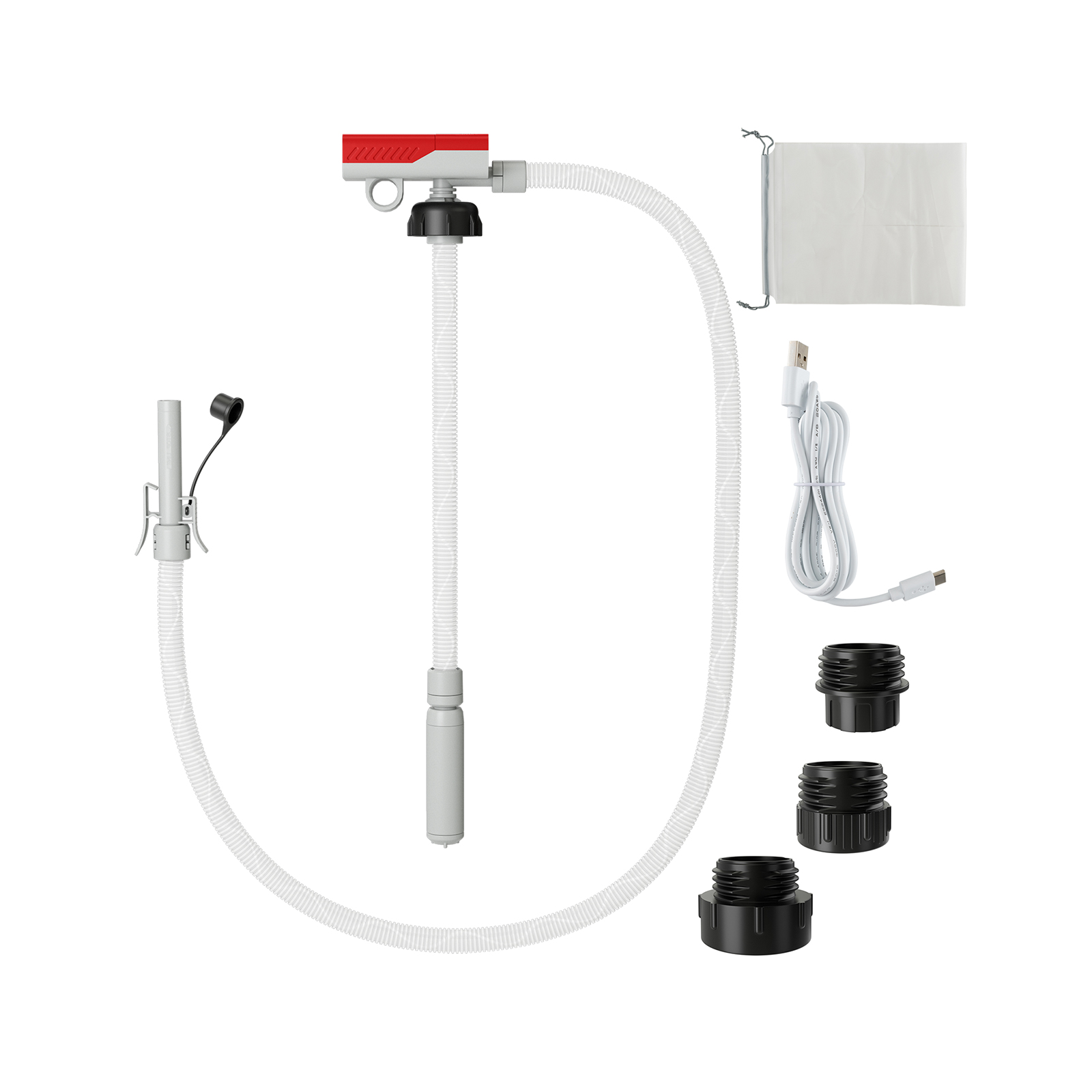 Kraftstoff Umfüllpumpe mit Auto-Stopp-Sensor elektrische Kraftstoffpumpe 3,8 GPM mit 3 Größen Adaptern