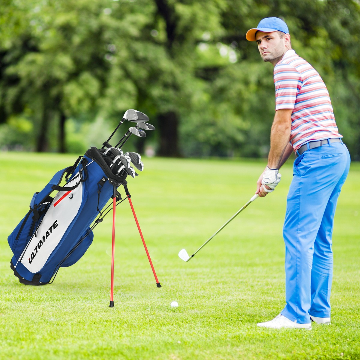 9-teiliges komplettes Herren Golfschläger Set Golfset perfektes Golfschläger-Geschenk
