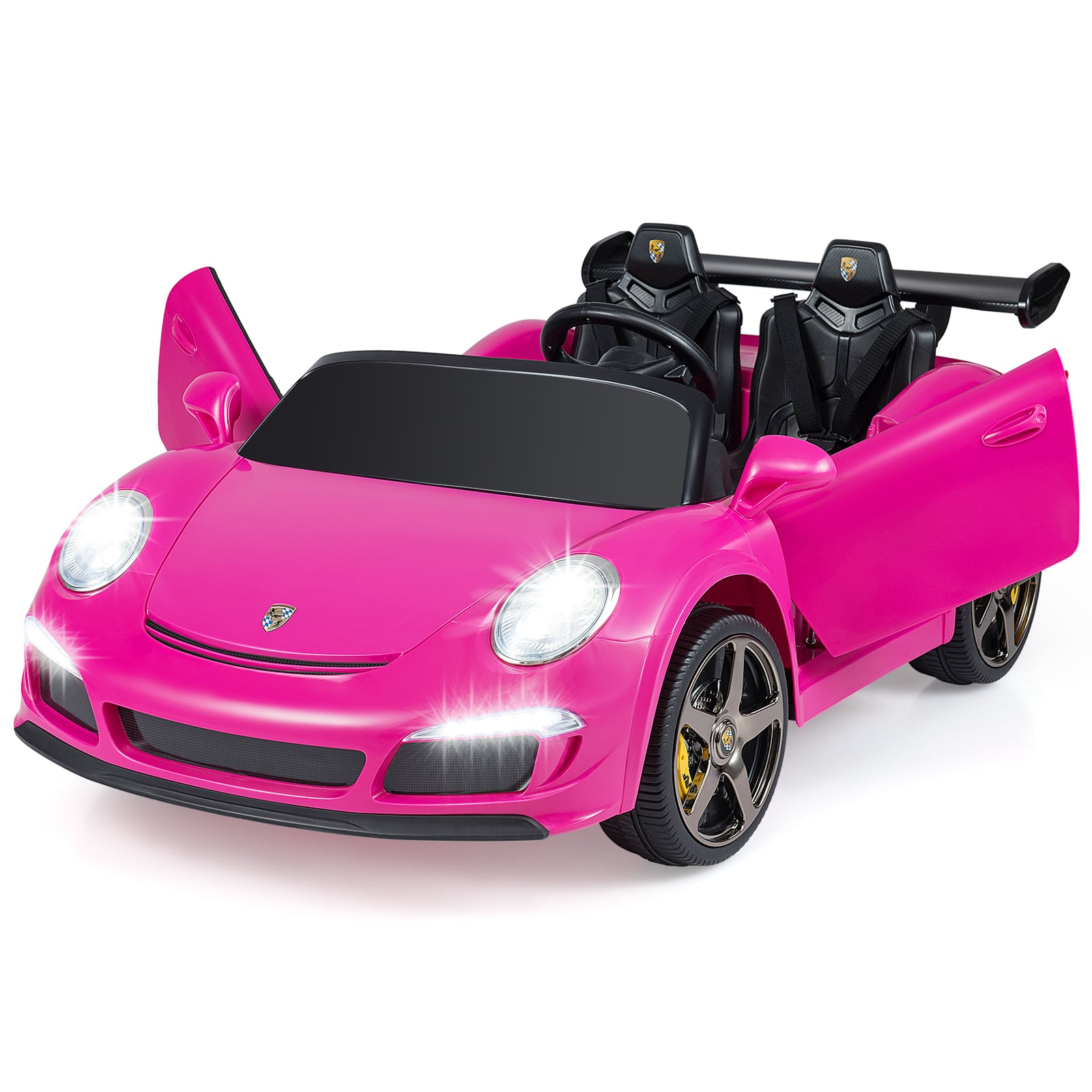 Lizenzierter RUF Kinder-Elektroauto 12V Akku betriebener Elektrofahrzeug mit Eltern-Fernbedienung Rosa