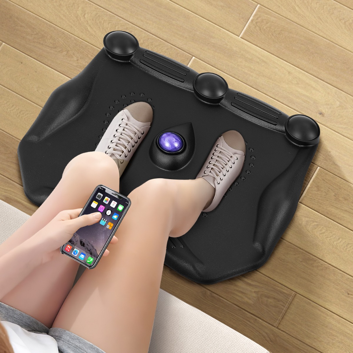 Anti-Ermüdungsmatte mit Massagepunkten & 360° Rollendem Massageball Stehmatte