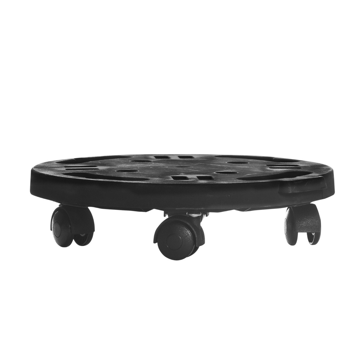 Runder Umzugswagen Schwerlast-Pflanzenständer mit 4 Universalrollen bewegliche Plattformrolle für Möbel 30 x 28 x 7 cm