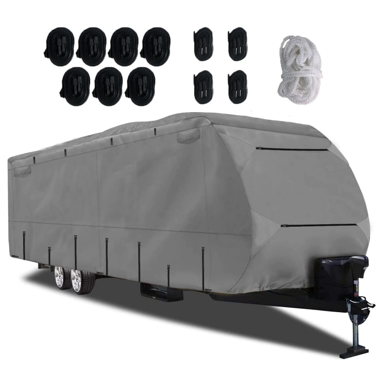 Wohnwagen Abdeckung aus Vliesstoff Schutzhülle für Wohnmobil Abdeckplane 493 x 260 cm