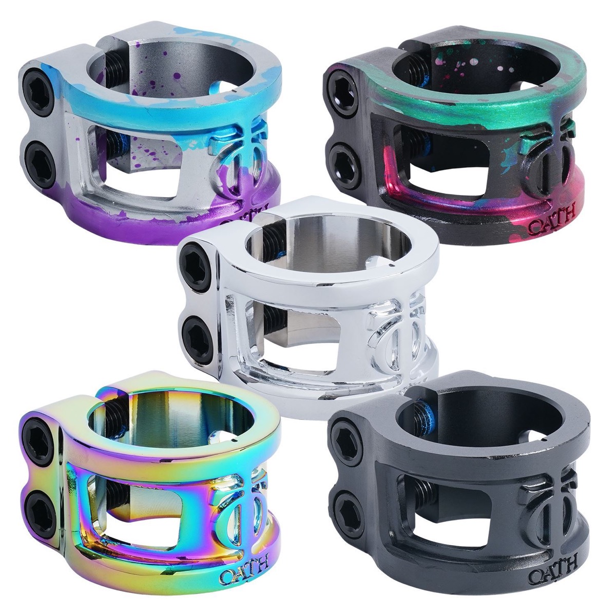 Oath Cage V2 Alloy 2 Bolt Stunt Scooter Clamp