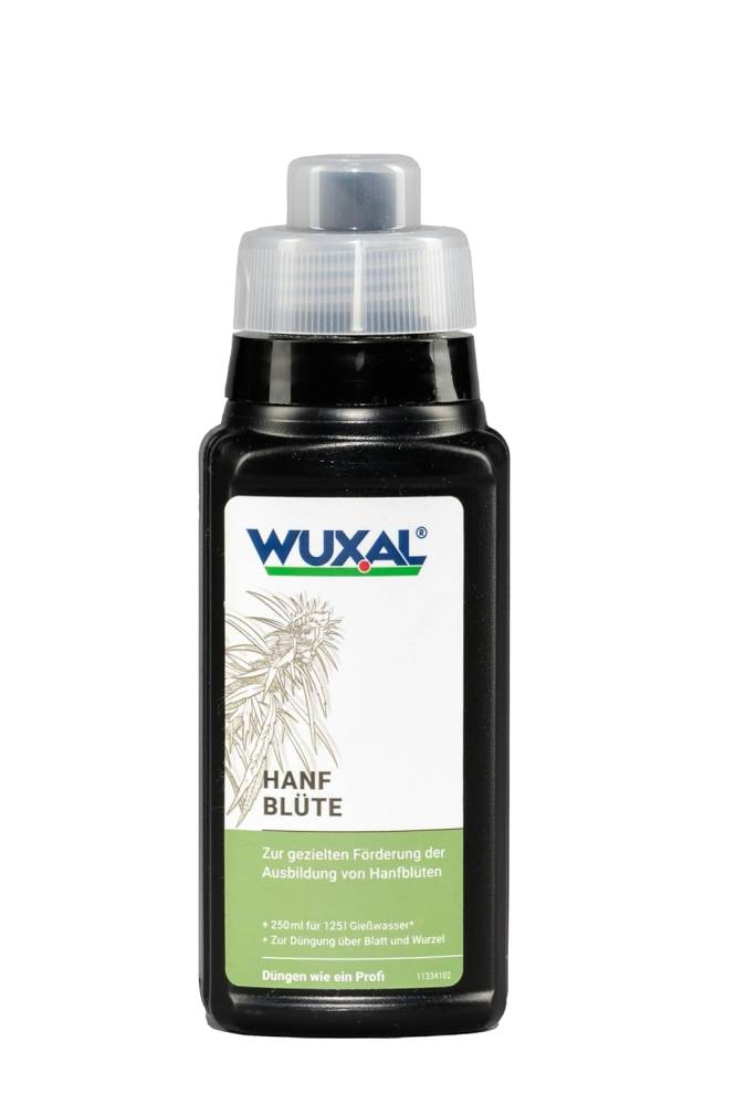 Wuxal Hanfdünger Blüte - 250 ml - Flüssiger Hanfdünger für die Blütephase der Hanfpflanze