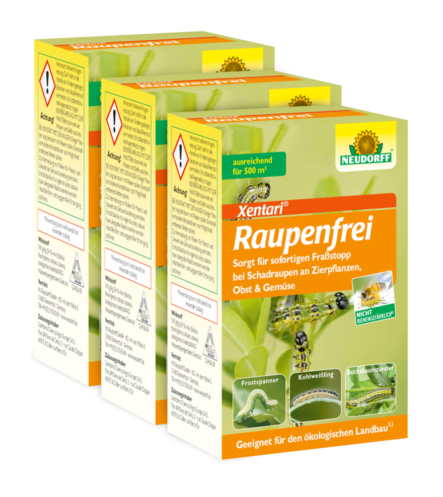 Raupenfrei Xentari Neudorff 3x25 gr
