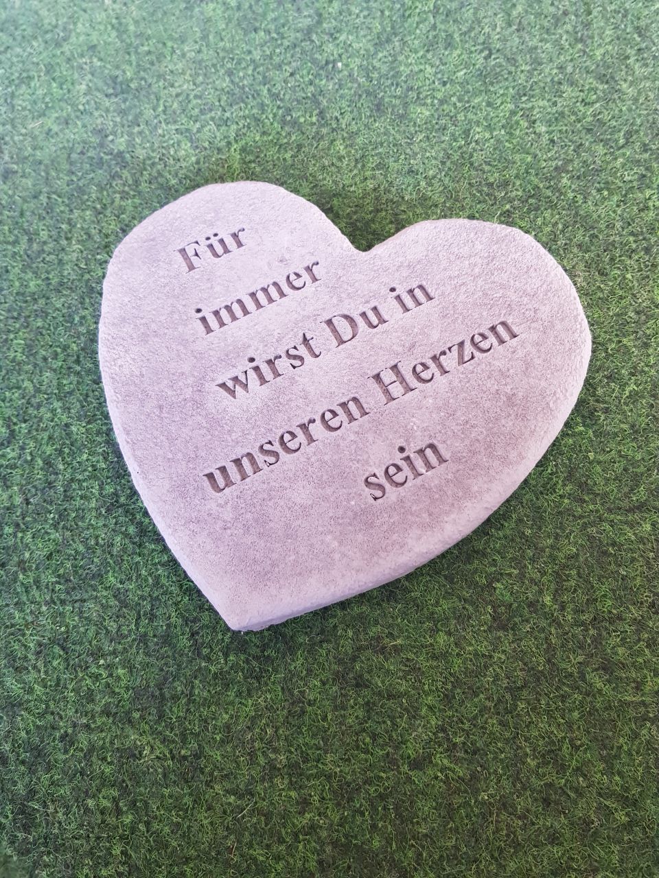 Gedenkstein 'Für immer wirst du..-'