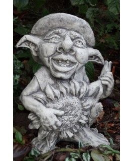 Gartenfigur Musiker-Troll 'Gitarre' - Original von Vidroflor