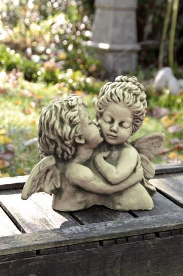 Gartenfigur Büste 'DER ERSTE KUSS' William Bouguereau - Original von Vidroflor