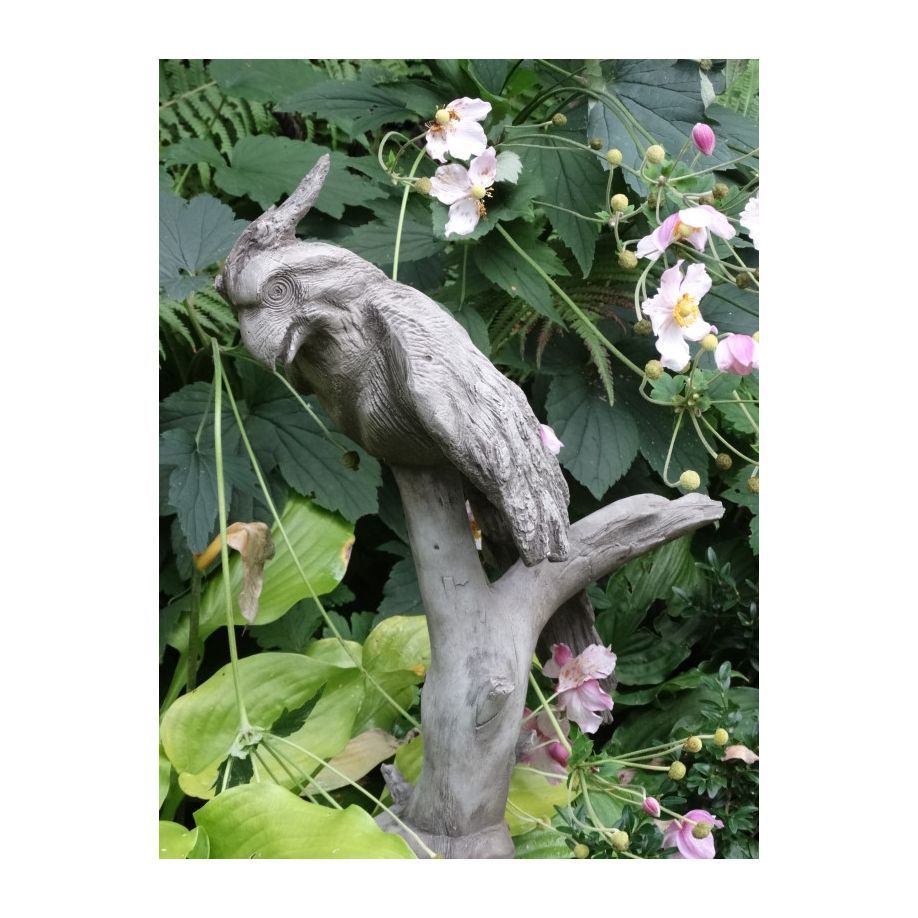 Wesen der Lüfte 'Papagei', Steinguss - Original von Vidroflor