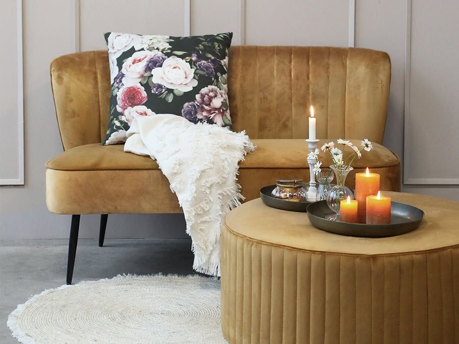 Marat Sofa Velour von Chic Antique