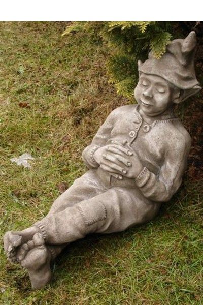 Gartenfigur 'SCHLAFENDER WICHTEL' © by Fiona Scott, Steinguss - Original von ...