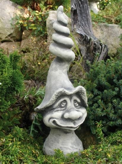 Gartenfigur Magic Mushrooms, 'SPIRLUS', Steinguss - Original von Vidroflor