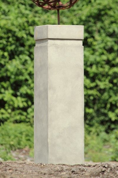 Sockel für Gartenfigur Büste Moderne Romantik, mit Bohrung, Steinguss - Origi...