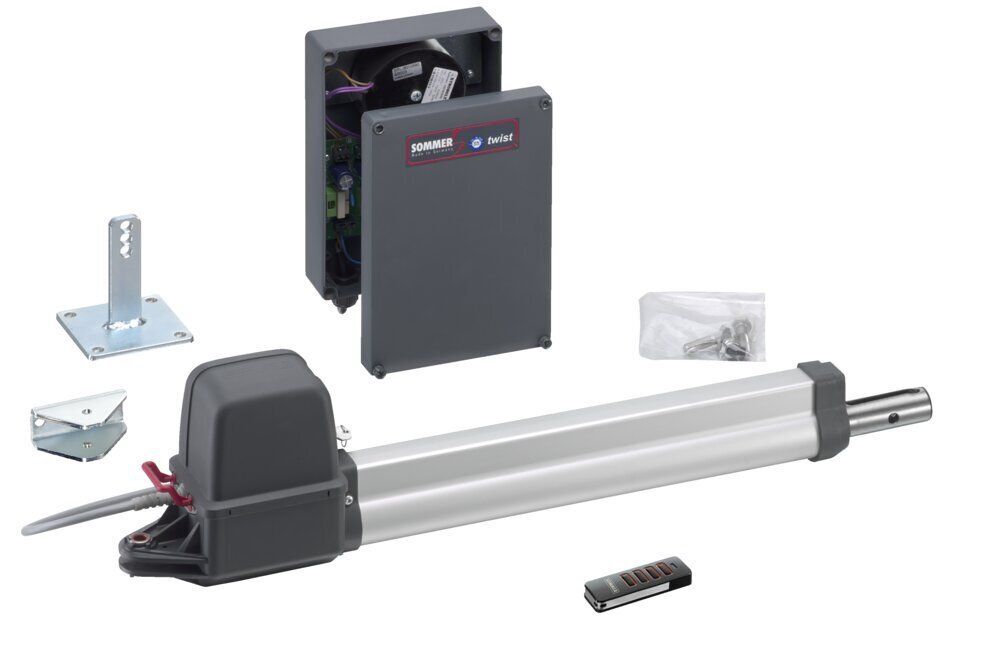 Sommer Twist 200E elektronischer Einzeltorantrieb Komplett-Set für 1-flügelige Gartentore 5 Jahre Garantie - Top Qualität