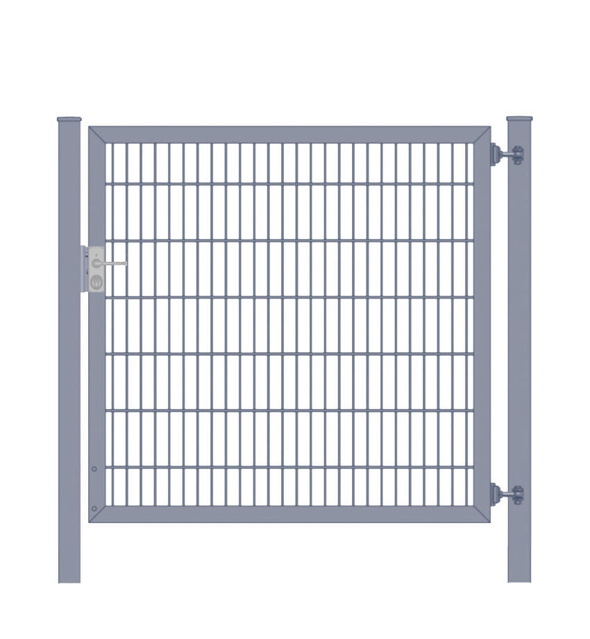 Gartentor / Zauntor Classic Plus 6/5/6er Stabmatte Anthrazit Breite 150cm x Höhe 120cm 