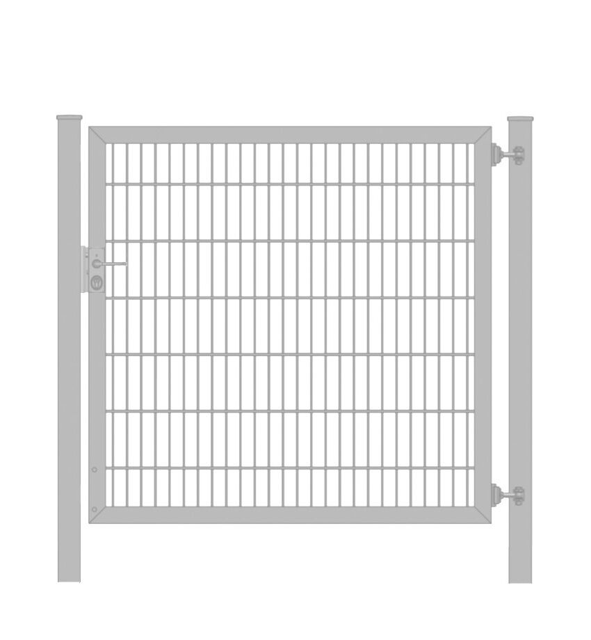 Gartentor / Zauntor Classic Plus 6/5/6er Stabmatte Verzinkt Breite 100cm x Höhe 180cm 