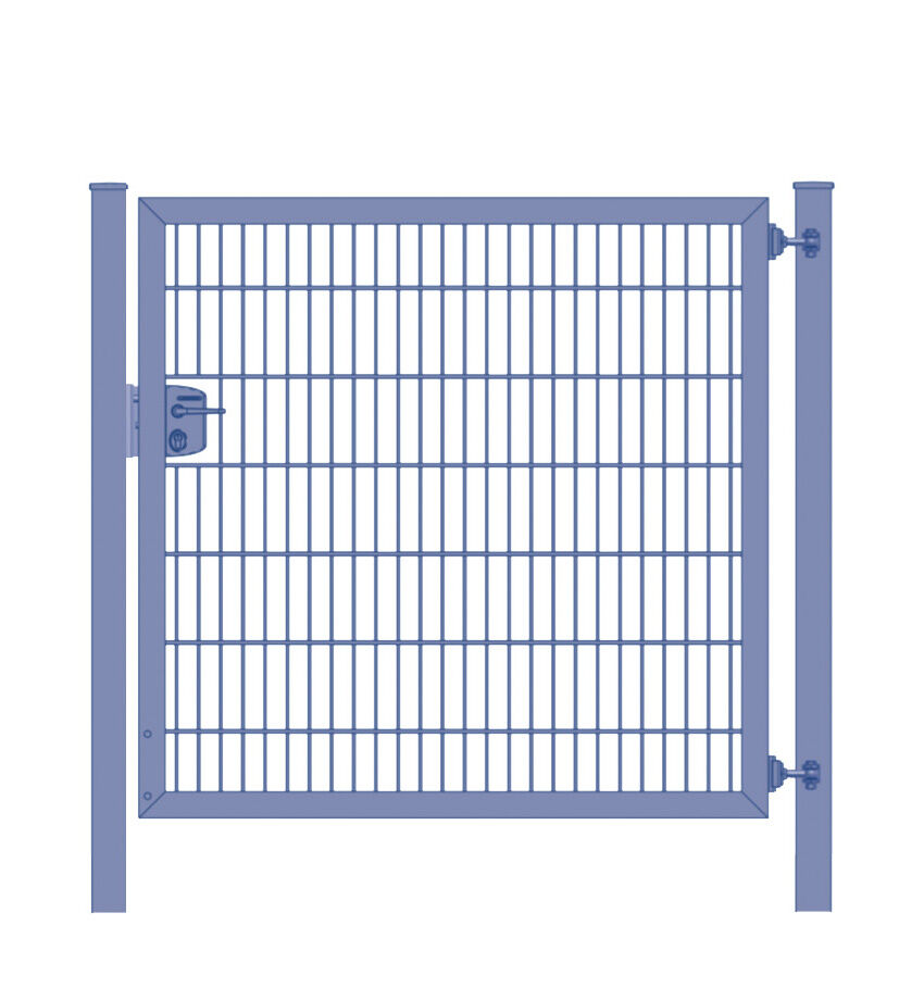 Gartentor / Zauntor Premium Plus 6/5/6 Anthrazit Breite 100cm x Höhe 180cm 5 Jahre Garantie - Top Qualität