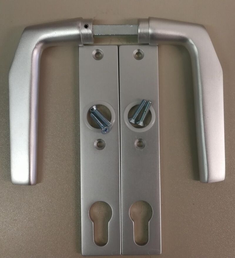 Set Drückergarnitur + Langschild - passend für Gartentore und Zauntüren 5 Jahre Garantie - Top Qualität