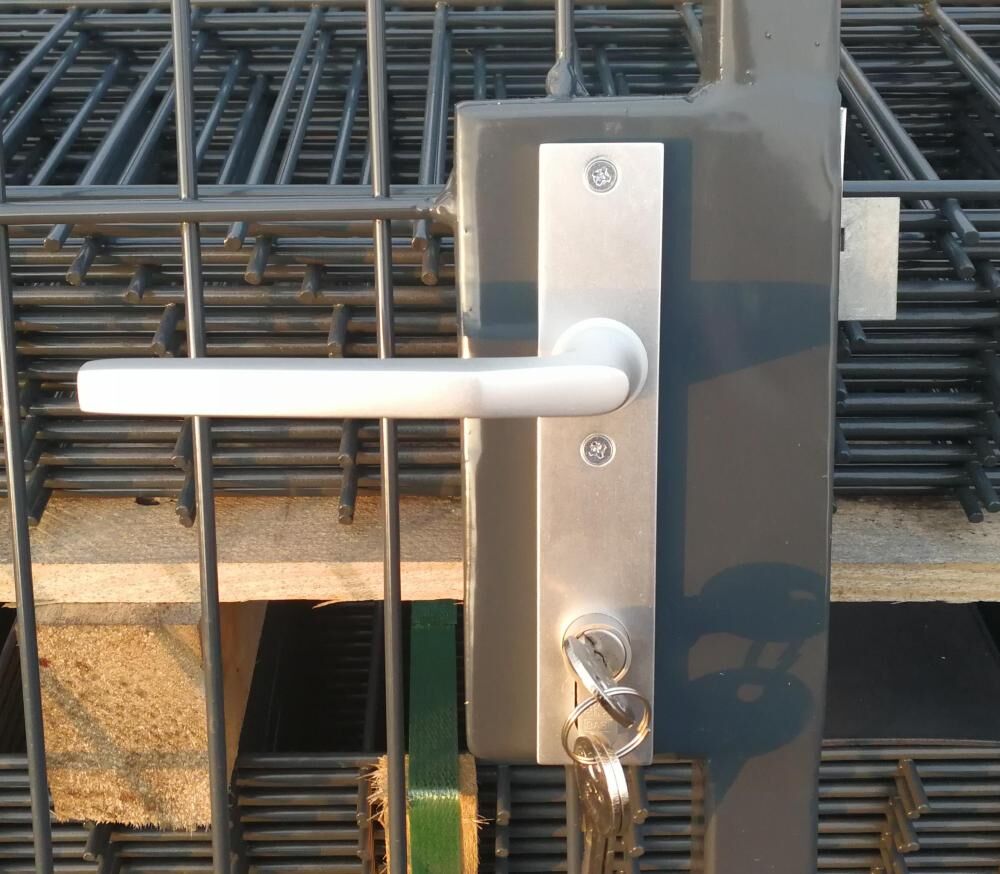 Schloss-Komplett-Set: Langschilder, Schlosseinsatz, Drückergarnitur & Schließzylinder, 