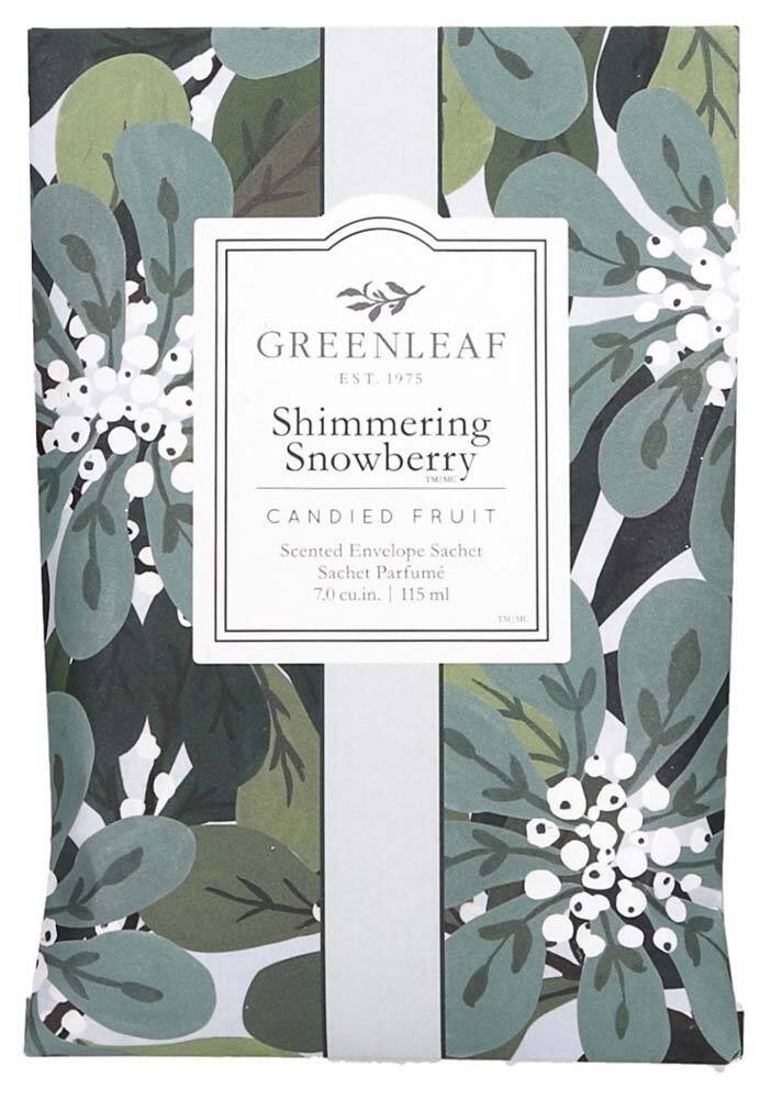 Greenleaf Duft Sachet - Shimmering Snowberry - Weihnachtsduft Duftsäckchen Large