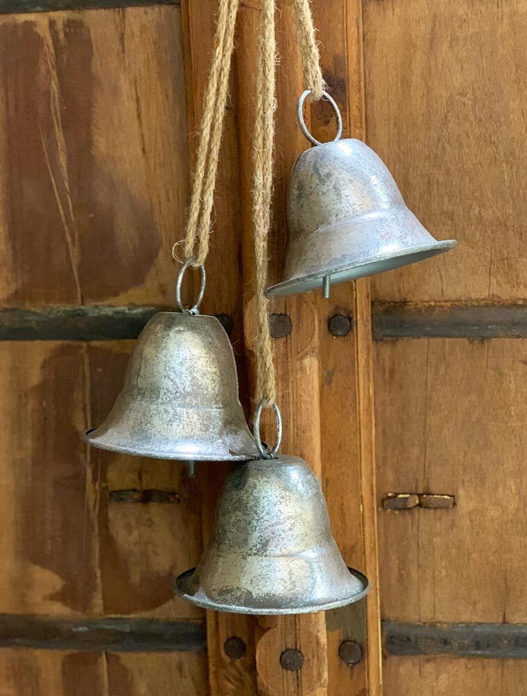 Weihnachts-Glocken zum Aufhängen XL Groß Weihnachten Vintage-Stil Weihnachtsdeko