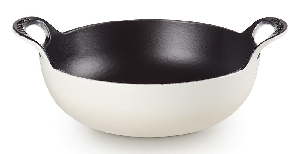 Le Creuset Balti Dish Schmorbräter Gusseisen Meringue 24cm