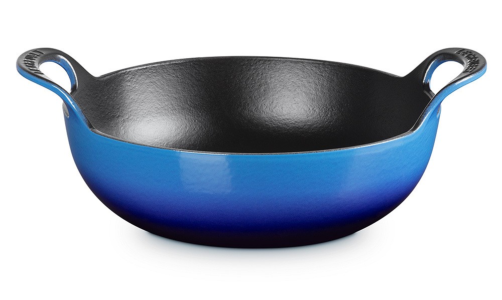Le Creuset Balti Dish Schmorbräter Gusseisen Azure Blau 24cm