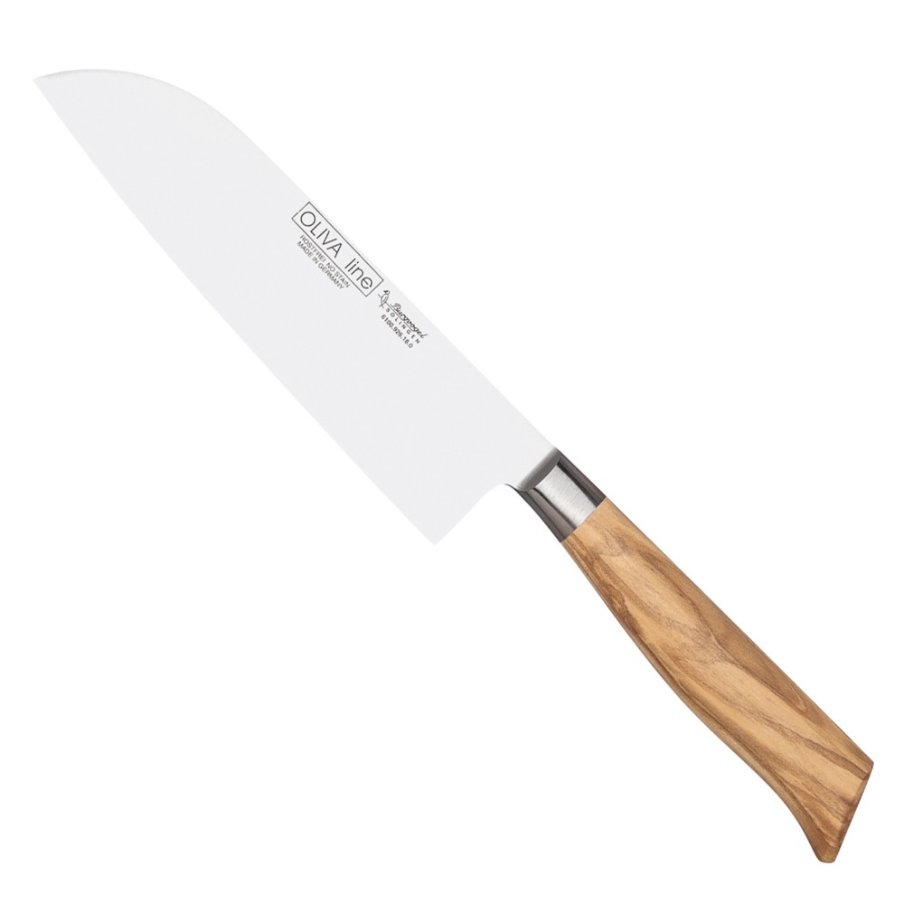 Burgvogel OLIVA Line Santoku Messer Küchenmesser 18 cm