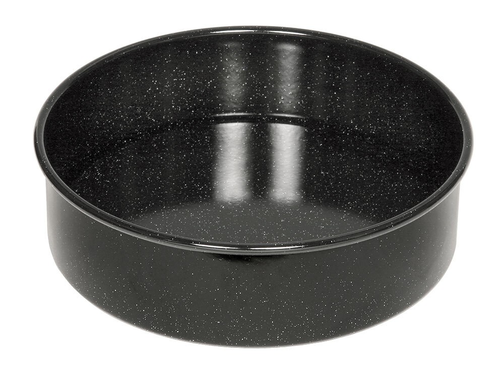 Riess Tortenform Emaille Schwarz 26cm