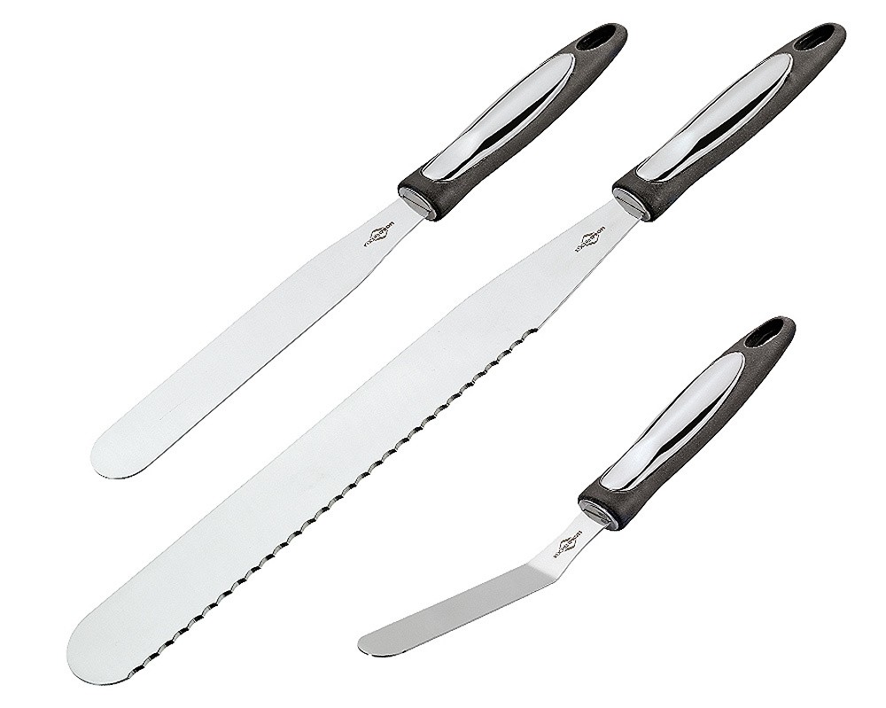 Küchenprofi Konditormesser Set 3-tlg. BAKE Edelstahl