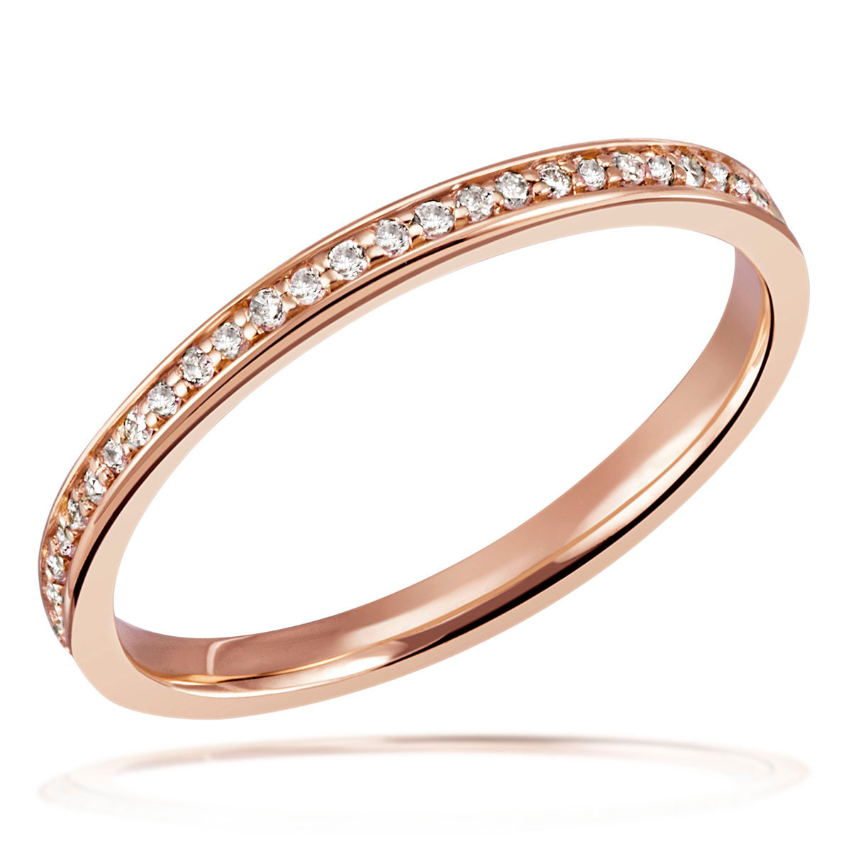 Damenring Set Memoire Eternity Gold 585 - Gelb, Weiß und Roségold Ringe zusammen