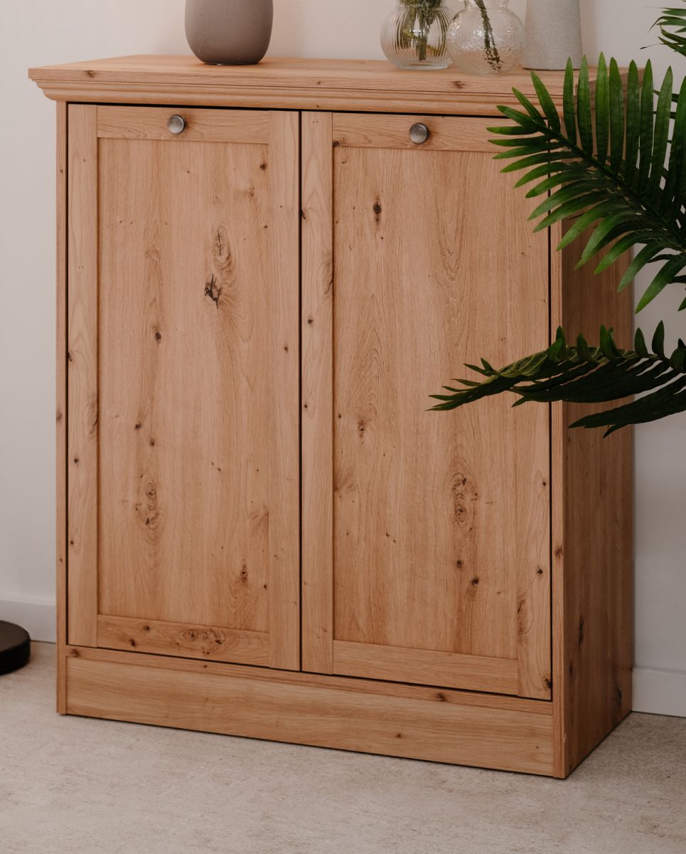 Kommode Rubik in Eiche Artisan 80 x 90 cm