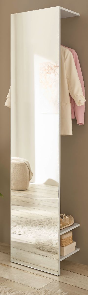 Garderobe Center in weiß 50 x 200 cm