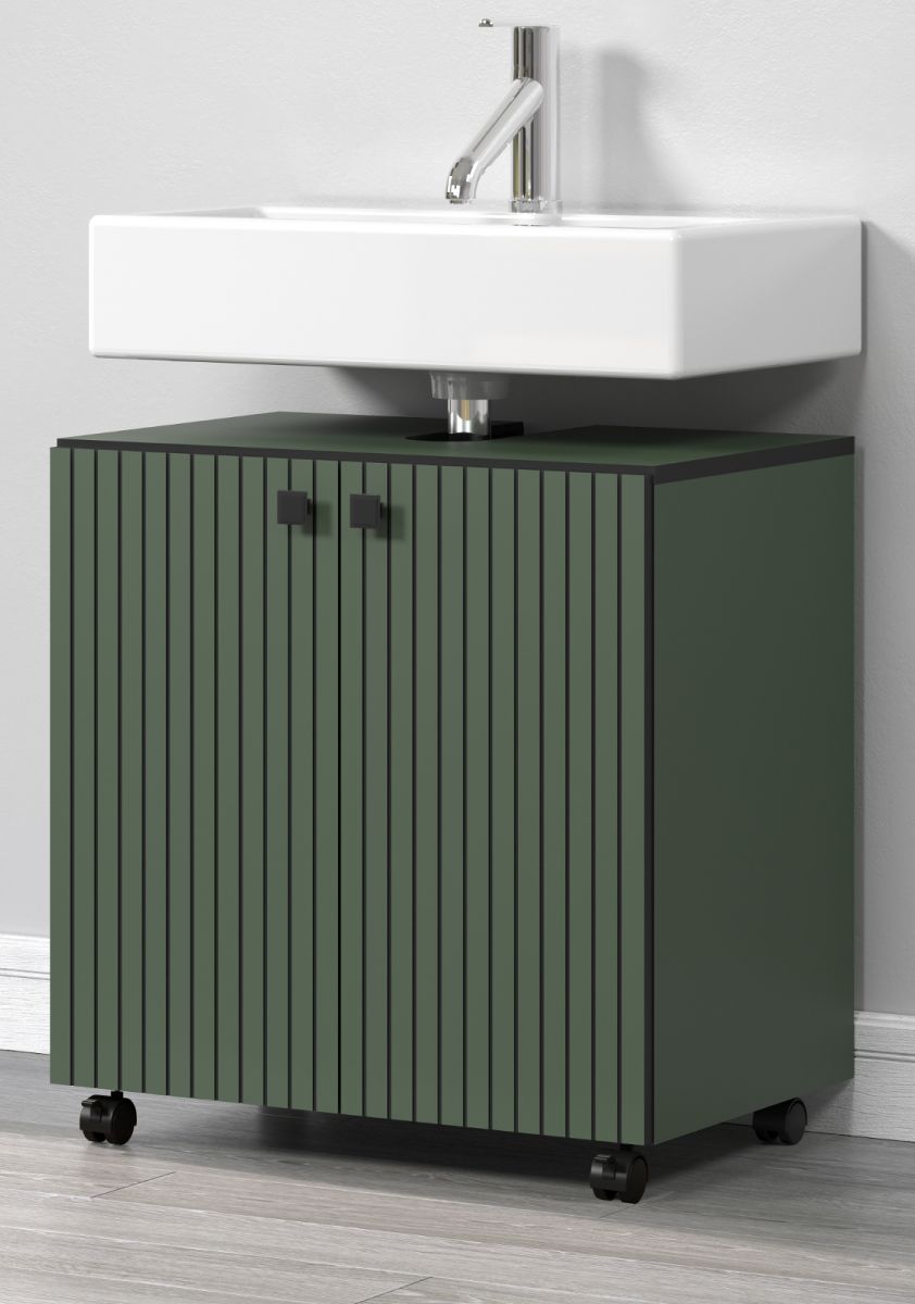 Waschbeckenunterschrank Bliss in grün 60 cm
