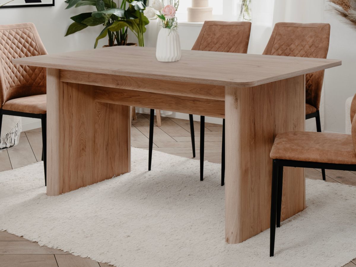 Esstisch Jaron in Hickory Walnuss ausziehbar 160 - 200 x 90 cm