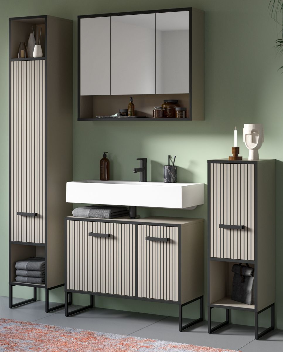 Badmöbel Set 4-teilig Scana in sand 170 x 192 cm