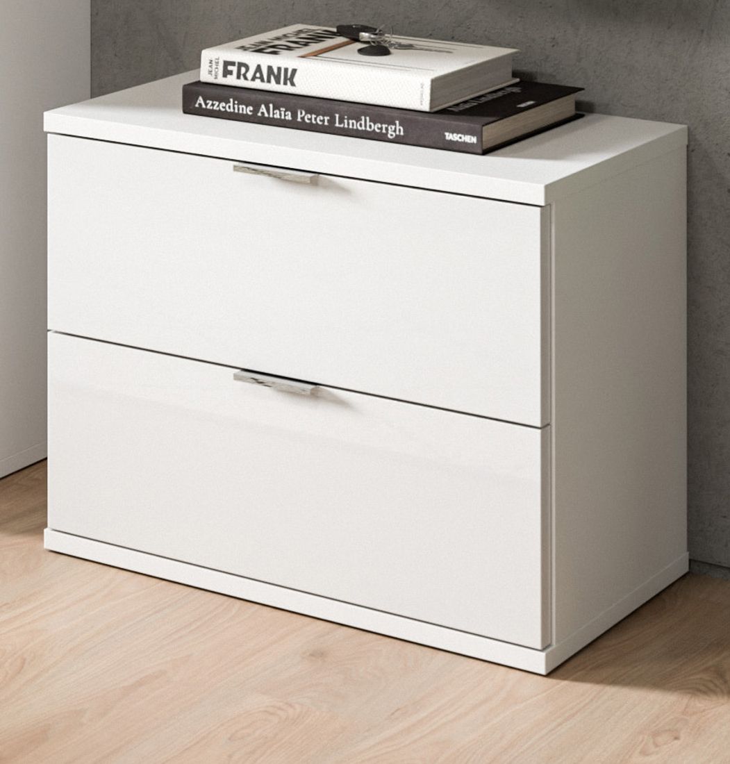 Garderobe Sitzbank SystemX in weiß Hochglanz 52 x 42 cm