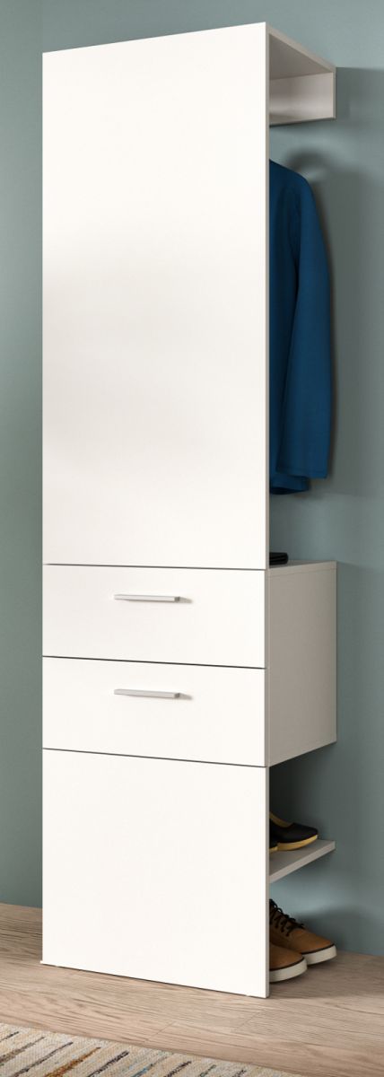 Garderobe Carry in weiß 52 x 190 cm