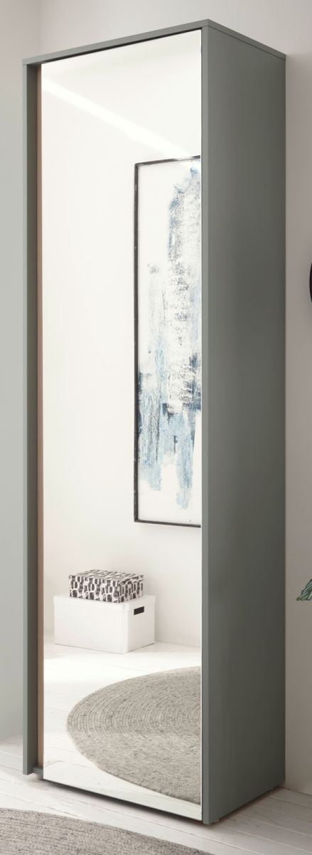 Garderobenschrank Center in Salbei und Eiche 60 x 200 cm