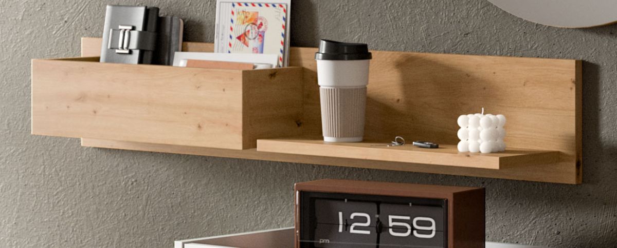 Regal Borga in Eiche 110 cm