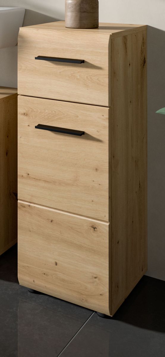 Badezimmer Kommode Cover in Eiche 30 x 80 cm