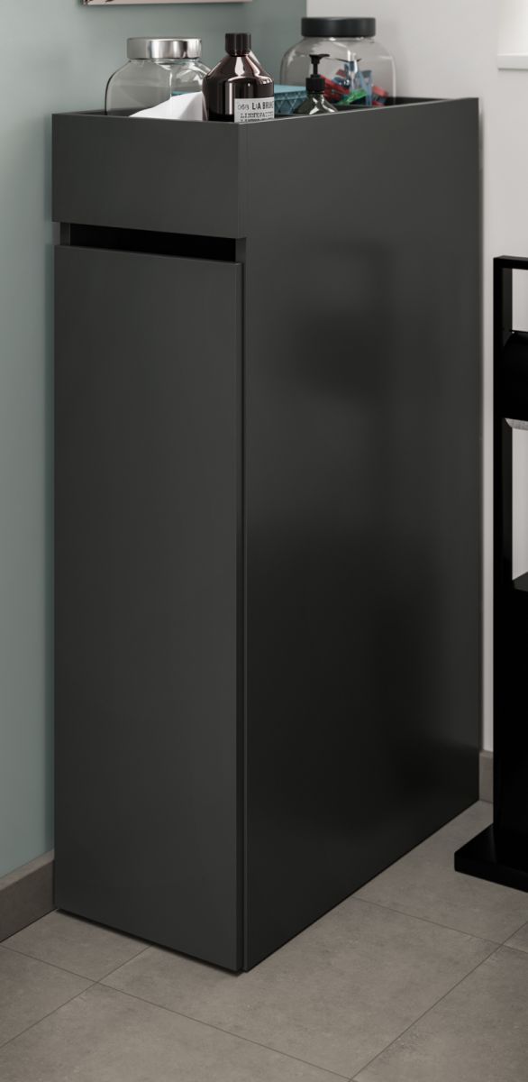 Badezimmer Kommode Flexy in grau 29 x 101 cm