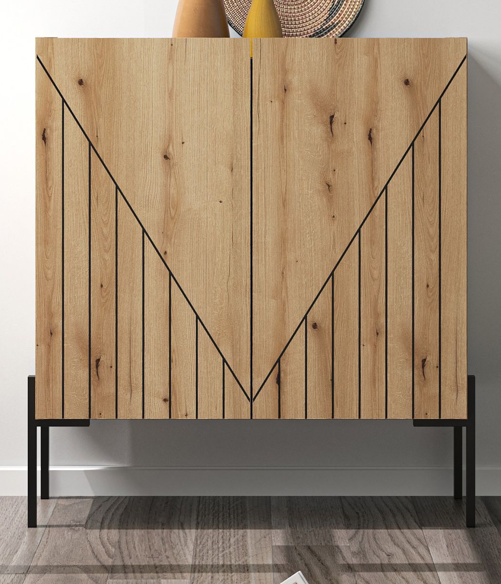 Kommode Norick in Evoke Eiche 80 x 91 cm