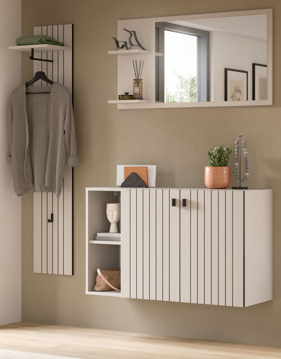Garderobe Set 3-tlg. Loreno in kaschmir 152 cm