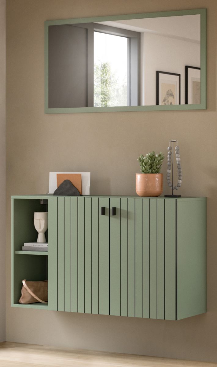 Garderobe Set 2-tlg. Loreno in grün 106 cm