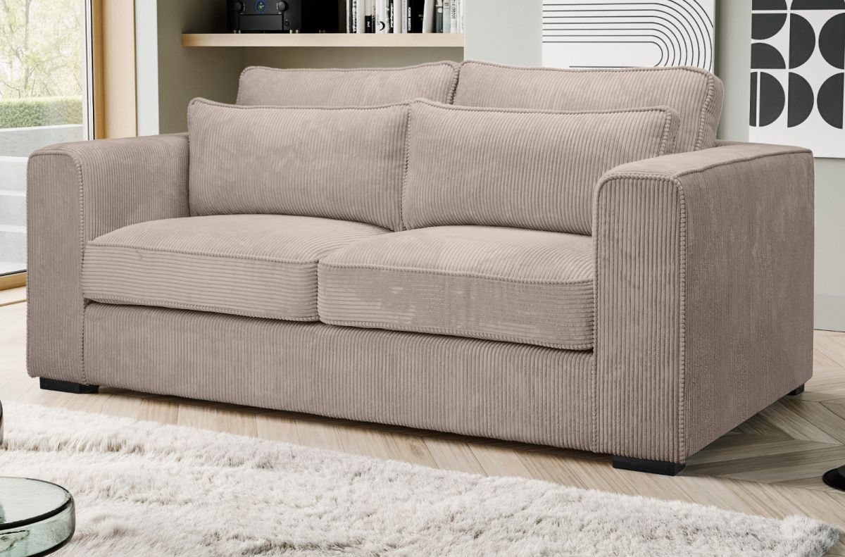 Sofa Canedo in beige-braun 2,5-Sitzer 200 cm
